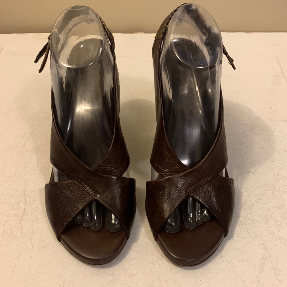 - Latitude Femme Vero Cuoio Women's Dressy Wedge Heeled Sandals Size 40/9